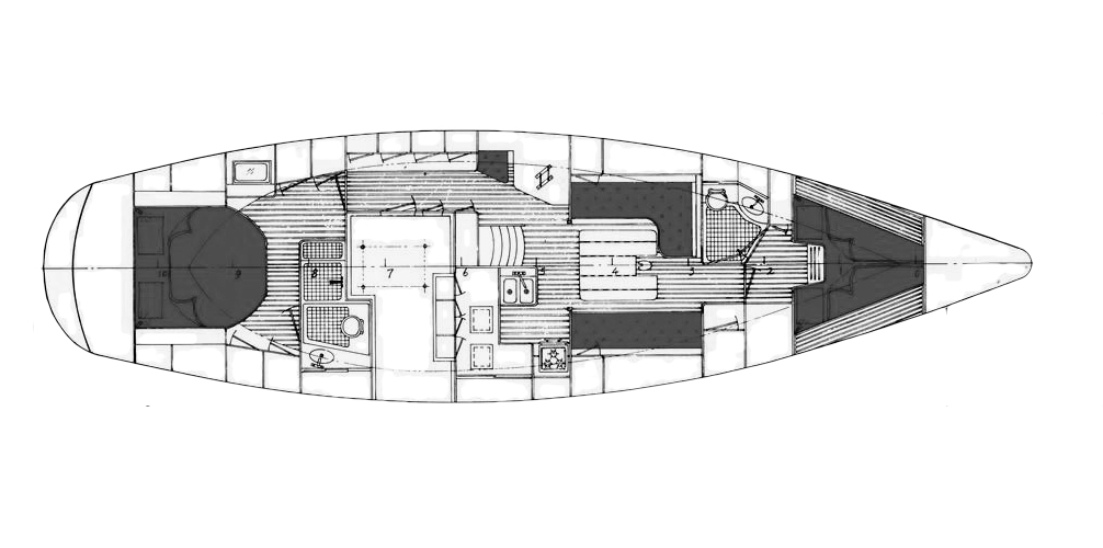 Celestial 48 Interior Layout